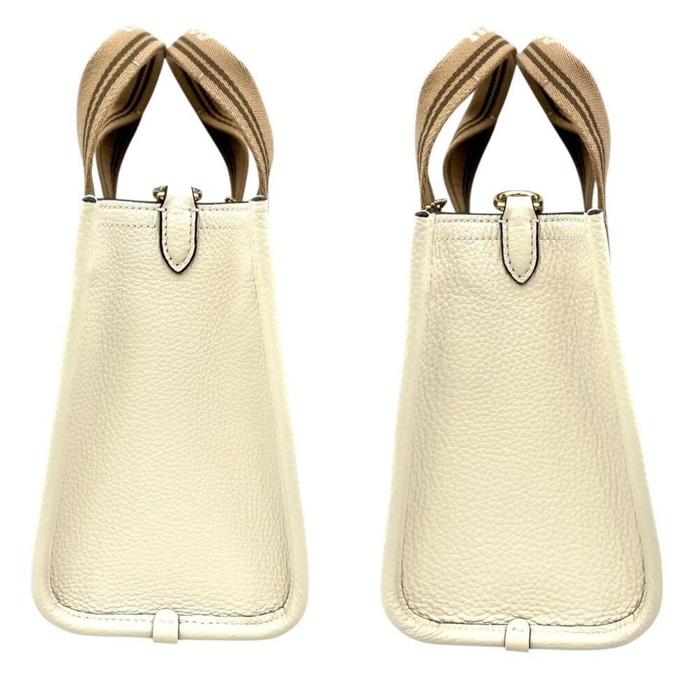 Coach Smith Tote Bag 24 2-way Shoulder CBH14IMCAH Leather Chalk Multi Women's... - Picture 3 of 10